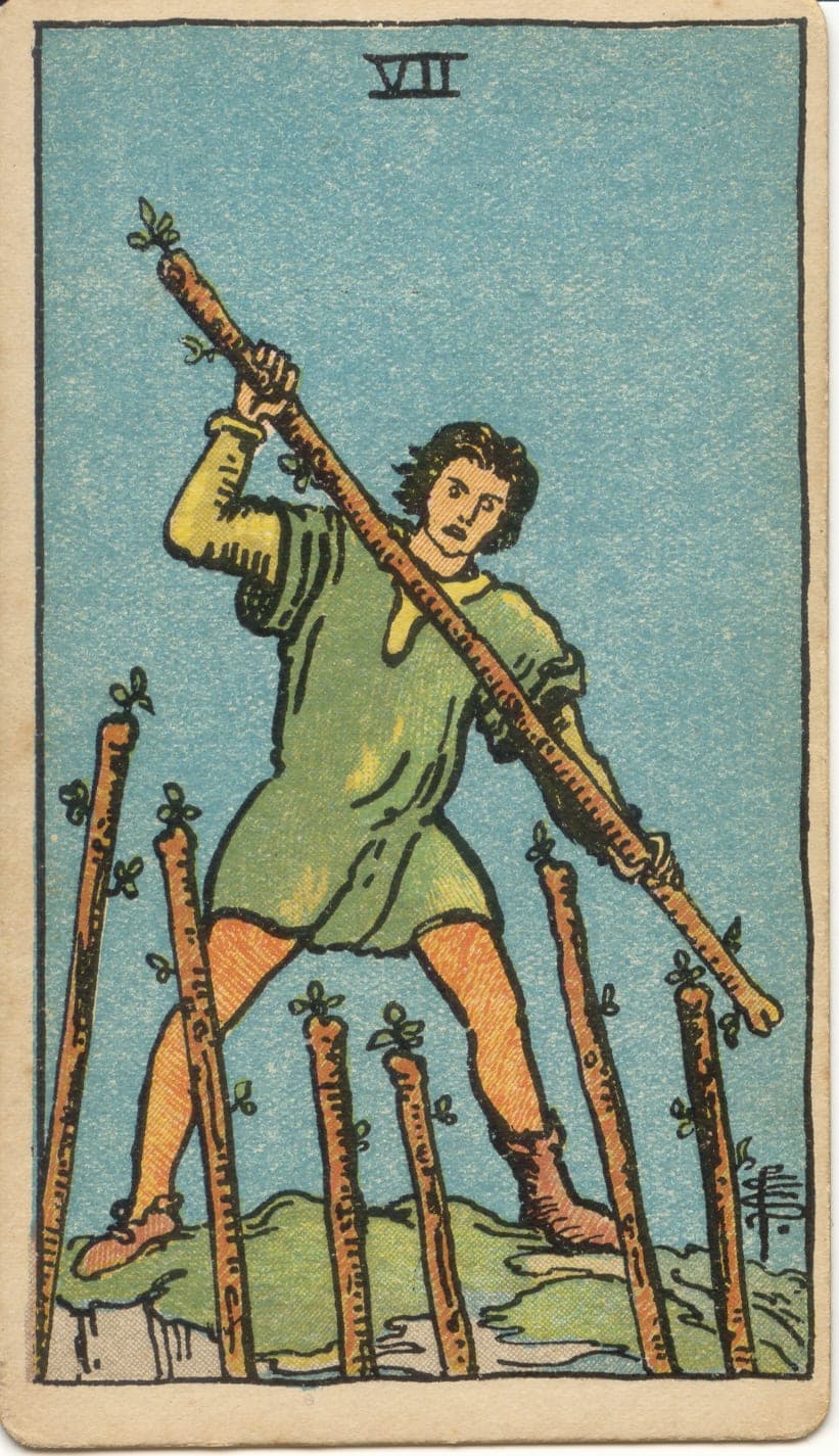 ไพ่ทาโรต์ Seven of Wands