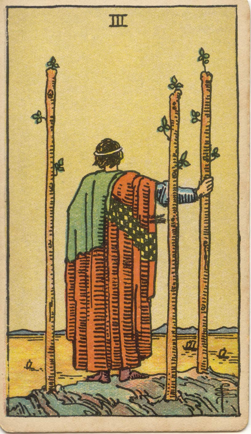 ไพ่ทาโรต์ Three of Wands