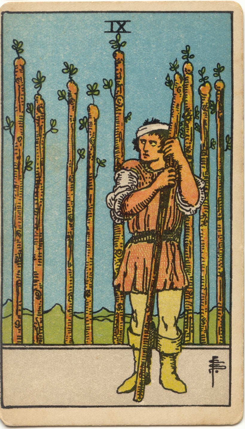 ไพ่ทาโรต์ Nine of Wands