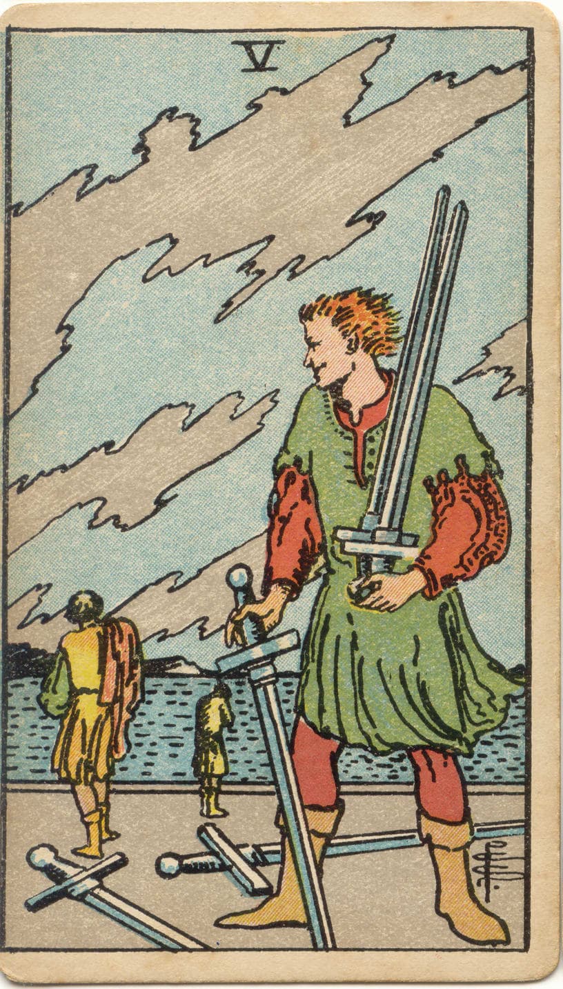 ไพ่ทาโรต์ Five of Swords