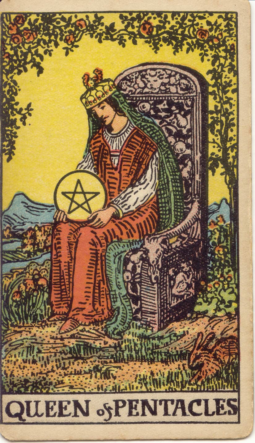 ไพ่ทาโรต์ Queen of Pentacles
