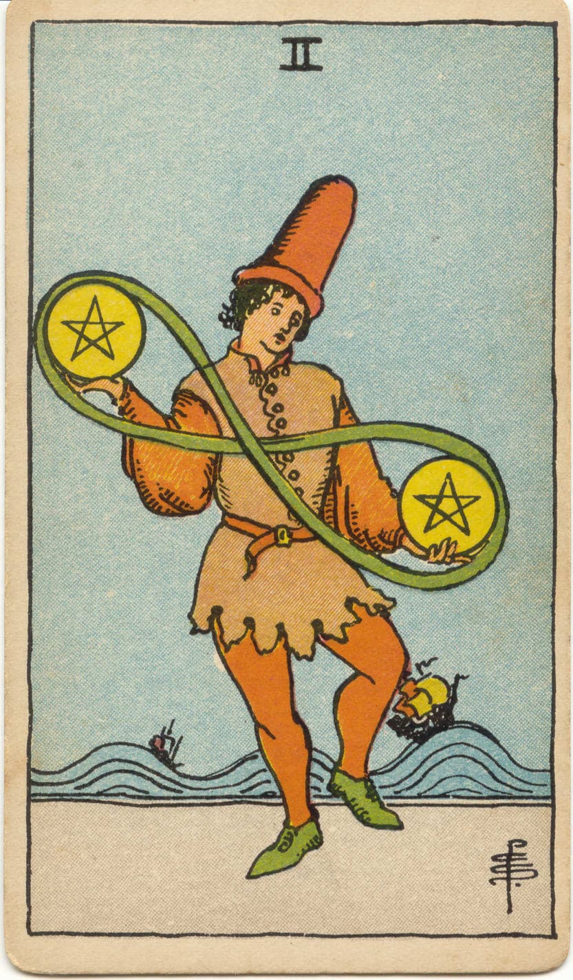 ไพ่ทาโรต์ Two of Pentacles